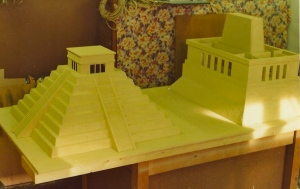 The Mayan Pyramid and Temple for 'The Feathered Serpant,'