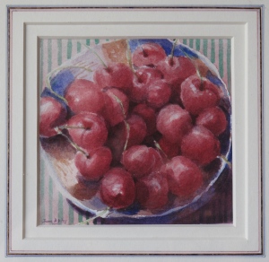 A bowl of cherries by Tim Dolby who painted many things for us including a Vermeer in four days for 'Lovejoy'.