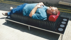 Relaxing on a bed of nails