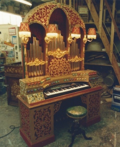 An ornate organ finished in a few days for Noel's House Party.